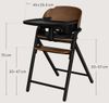 купить Стульчик для кормления Lionelo Celia 3in1 Black Wood в Кишинёве 