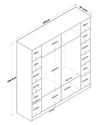 cumpără Dulap Trendy BA114-2274, 180x190x47cm în Chișinău 