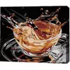 cumpără Tablou pe numere BrushMe RMGB019FC 30x40сm (pânză neagră/fără cutie) Strop de cafea în Chișinău 
