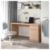 купить Офисный стол Ikea Malm 140x65 cm (Furnir stejar Alb) в Кишинёве 