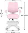 cumpără Fotoliu de birou Mark Adler Junior 4.6 Pink în Chișinău 