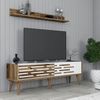 купить Тумба напольная для TV Trendy Valensiya 140, Nuc, alb в Кишинёве 