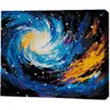 cumpără Tablou pe numere BrushMe RMGB015FC 30x40сm (pânză neagră/fără cutie) Dansul galaxiilor în Chișinău 