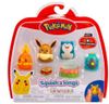 купить Игрушка Squishmallows SQAL0067 Набор из 4 фигурок Pokemon Squish-a-longs, 2.5cm, ast в Кишинёве 