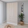 купить Шкаф Smartex (15869) N15 120cm Alb+St.Deschis в Кишинёве 