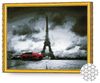купить Картина по номерам Art Gallery GA82859 Mozaic cu diamante 40x50cm Paris gri si retromobil в Кишинёве 