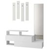 cumpără Mobilă pentru antreu Trendy Ramda Alb, 137x54x35cm (GTR001335) în Chișinău 