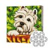 купить Картина по номерам Art Gallery BJ541 Mozaic cu diamante 20x20cm Catelus curios в Кишинёве 