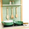 купить Игрушечная кухня и посуда Premaman PJQKDA-CCC-UNQ Bucatarie din lemn cu accesorii Verde в Кишинёве 