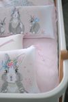 cumpără Lenjerie de pat pentru copii Veres 217.12 Summer bunny pink -new (6ед.) în Chișinău 