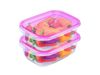 Set containere alimentare EZ Lock 2buc, 0.9l, 31X14X6cm