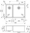 cumpără Chiuvetă bucătărie Reginox R33005 New Jersey 34x37+18x37 în Chișinău 