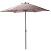 cumpără Umbrelă de gradină Holland 57448 Umbrela de soare D230cm, 6 spite arcuite, marou-gri, husa în Chișinău 