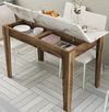 cumpără Masă Trendy Kiev 506-Nuc, Alb 110x75x72cm în Chișinău 