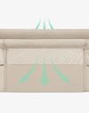 cumpără Leagăn Kikka Boo 31003020103 Patut co-sleeper Noah Light Grey 2025 în Chișinău 