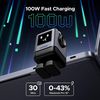 купить Зарядное устройство сетевое Ugreen 45515B Nexode Robot GaN Charger USB-A+2*USB-C 100W, Black в Кишинёве 