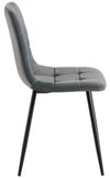cumpără Scaun Interdepo TED new, Dark Grey Velvet 20A17BLK-35 în Chișinău 