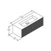 cumpără Dulap pentru lavoar Orka Cube 120 anthracite în Chișinău 