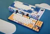 купить Игровая клавиатура Varmilo VEA87 Lovebirds-I Cherry Mx Silent Red Multicolor (Eng/Rus) в Кишинёве 