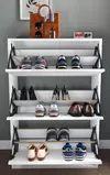 cumpără Raft pentru încălțăminte Nex Home Pantofar, 3 compartimente, 74x24x111 cm, Alb (18-03-01) în Chișinău 