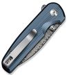 купить Нож походный Civivi C20052F-DS1 Mini Shakan, mâner aluminiu albastru, Button Lock в Кишинёве 