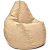 cumpără Fotoliu BeanBag BeanBag BM5985, Fotoliu Maserrati Velour în formă de peră, mare, Cappuccino în Chișinău 