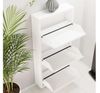 купить Полка для обуви Trendy 3 Piece Metal-White, 50x103x15cm в Кишинёве 