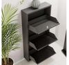 купить Полка для обуви Trendy Locking 3 Piece Metal-Anthracite, 50x103x15cm в Кишинёве 