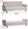 купить Диван Trendy Hiko Crema (3 locuri) в Кишинёве 