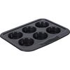 cumpără Formă de copt Cucina 49601 6 cupcakes "Wave" 28X23X3cm, antiaderenta în Chișinău 