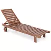 купить Садовая мебель SunYard Șezlong pe rotile cu saltea 5cm в Кишинёве 