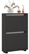 купить Полка для обуви Mobildor-Lux Leo Slim 100x16x86H cm Anthracite в Кишинёве 