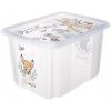 купить Короб для хранения Keeeper Bambi Transparent (12238001) 30L для игрушек в Кишинёве 