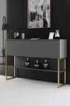купить Стол Trendy Luxe, AurAntracit, 120x80x30cm (GTR005828) в Кишинёве 