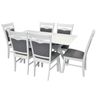 cumpără Set masă și scaune Evelin di Costacurta стол Raffles Rectangular White + 6 стульев HV-3167 White/NV-10WP Grey în Chișinău 