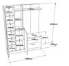 cumpără Mobilă pentru antreu Trendy DD5-AW, 140x181x36cm (GTR001393) în Chișinău 