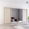 cumpără Dulap Mobildor-Lux Fox uși glisante din oglindă și PAL (400x60x200H cm) Anthracite în Chișinău 