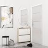 купить Полка для обуви Mobildor-Lux Leo Slim 50x16x86H cm Sonoma/White в Кишинёве 