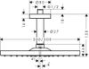 Raindance E Cap de dus 300 1jet cu conector de tavan