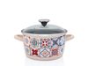 Кастрюля эмалированная Imperial 24cm, 6l, крышка стекло