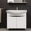 купить Шкаф под умывальник Bayro Elara Duo под умыв. Zenon 860 белый мат в Кишинёве 