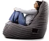 купить Кресло-мешок Because Soft Dark + Pouf (140x140x100cm) в Кишинёве 
