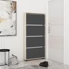 купить Полка для обуви Mobildor-Lux Leo Slim 100x16x164H cm Sonoma/Anthracite в Кишинёве 