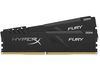 cumpără 16GB DDR4 Dual-Channel Kit Kingston HyperX FURY Black HX432C16FB3K2/16 16GB (2x8GB) DDR4 PC4-25600 3200MHz CL16, Retail (memorie/память) în Chișinău 