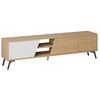 cumpără Comodă TV Trendy Fiona, Stejar, Alb 180x48x35cm în Chișinău 