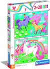 cumpără Puzzle Clementoni Puzzle 2x20 Unicorns (24754) în Chișinău 