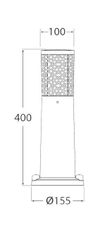 купить Светильник уличный Fumagalli CARLO DECO 400 3.5 W Negru в Кишинёве 