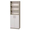 cumpără Dulap de birou Tisam Шкаф полузакрытый с двумя дверцами 702х405х2119, Бук Артизан/Светло-серый (7710) în Chișinău 