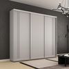 купить Шкаф Mobildor-Lux Compact uși glisante PAL cu ornament grecesc (260x45x230H cm) Grey в Кишинёве 