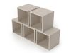 купить Полка декоративная Fabrik Home Cube Кашемир 16мм в Кишинёве 